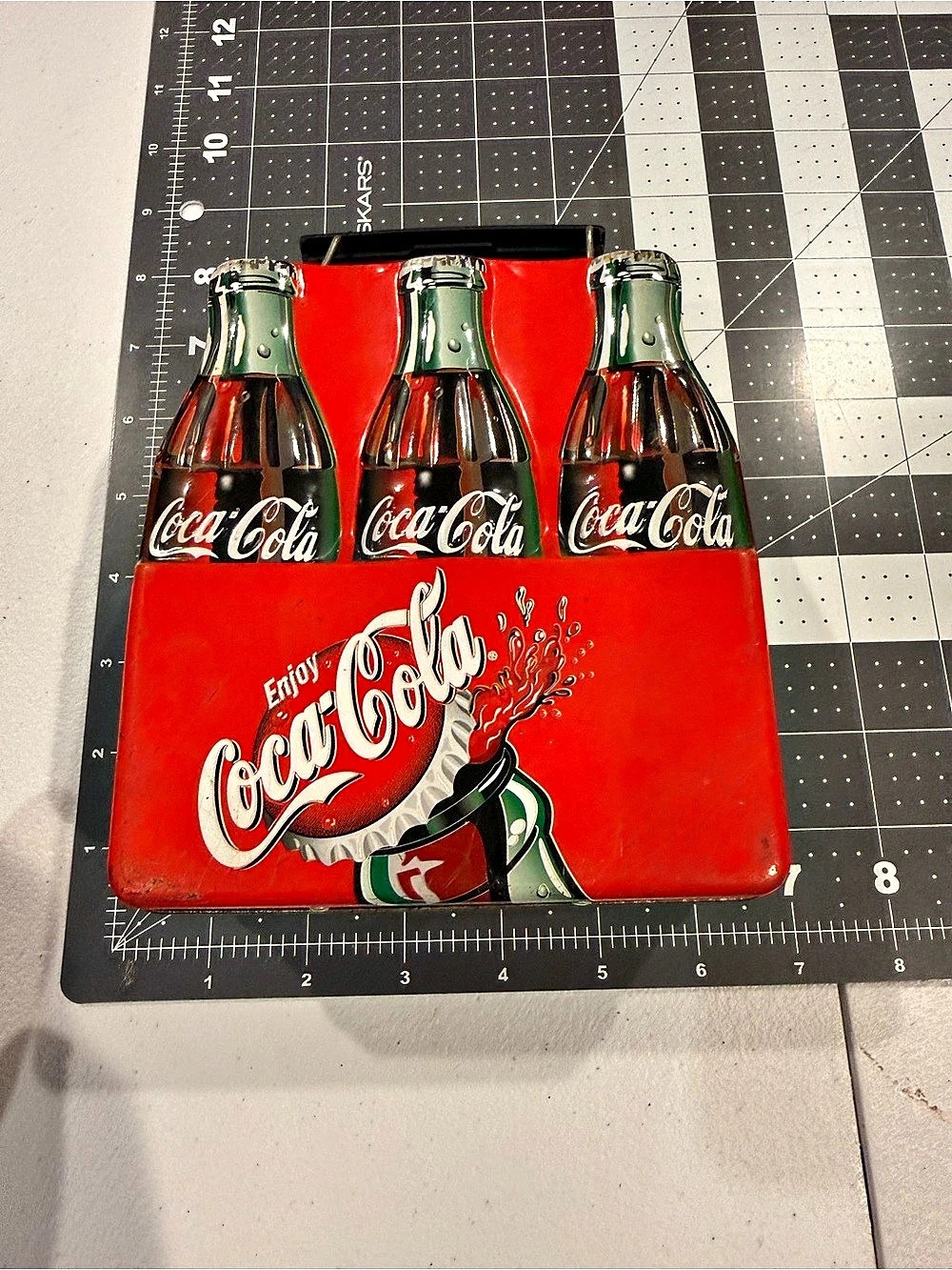 Coca-Cola Six-Pack Bottle Tin Lunch Box Red & Black